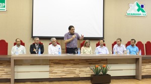 Godinho, Cantarelli, Samek, prefeito Cantelmo Neto, Gleisi, Nilton, Basso e Comunello no evento de assinatura do convênio